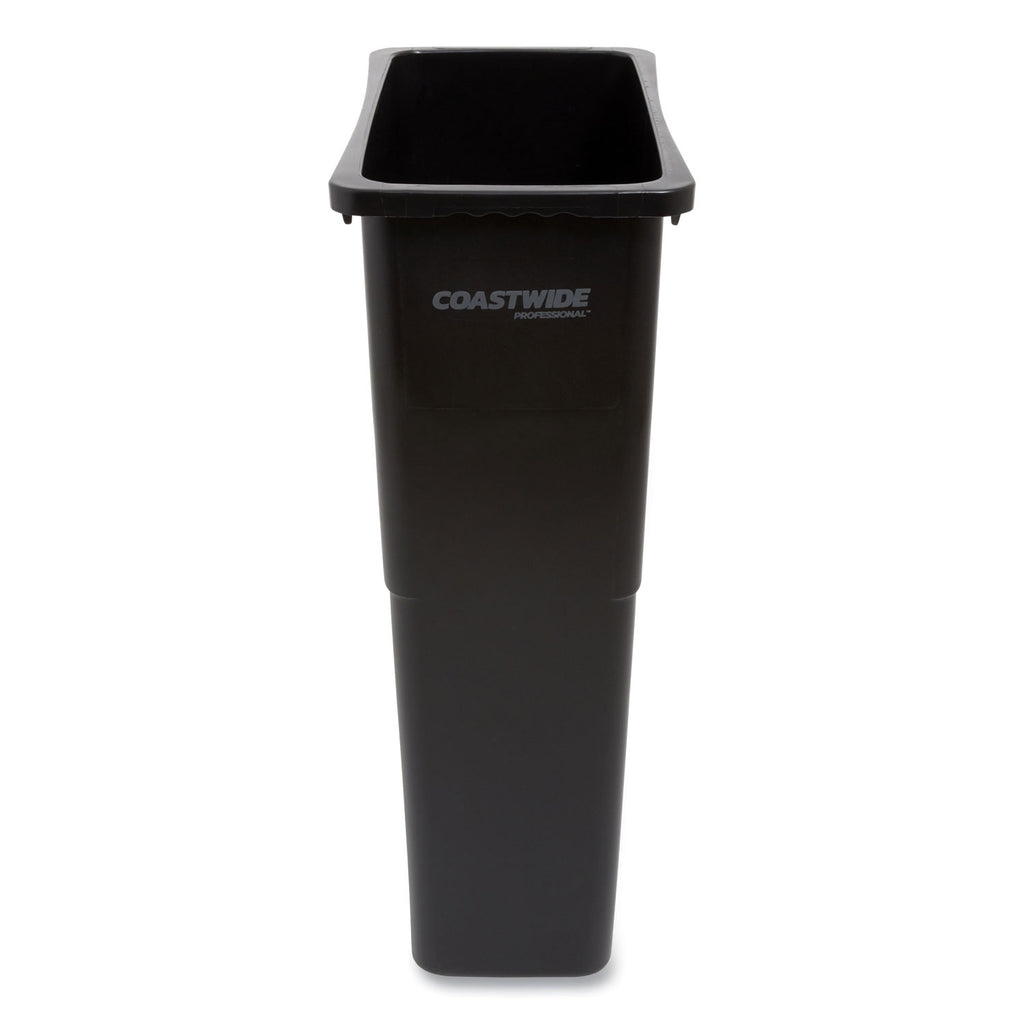 slim-open-top-trash-can-23-gal-plastic-black_cwz2625781 - 1