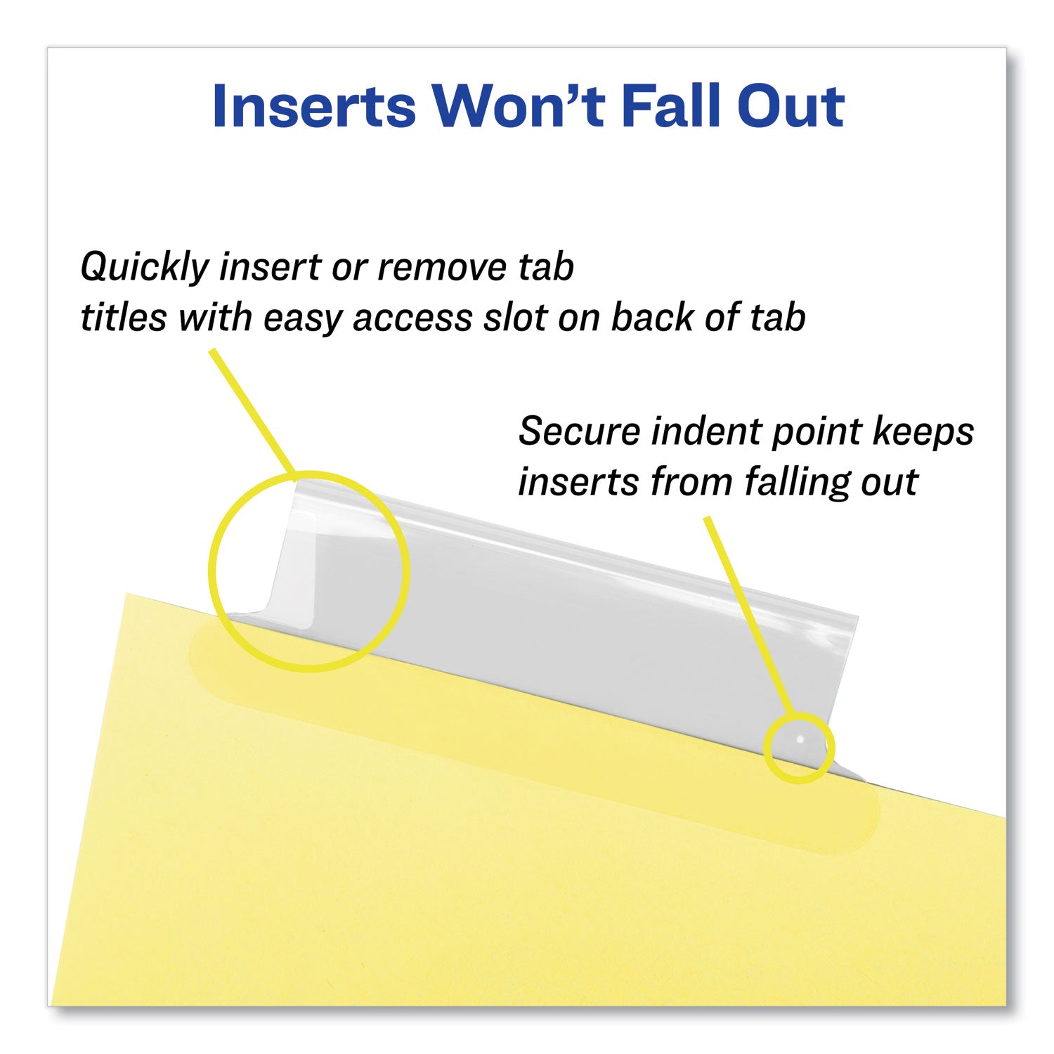 Insertable Big Tab Dividers, 8-Tab, Double-Sided Gold Edge Reinforcing, 11 x 8.5, Buff, Clear Tabs, 1 Set