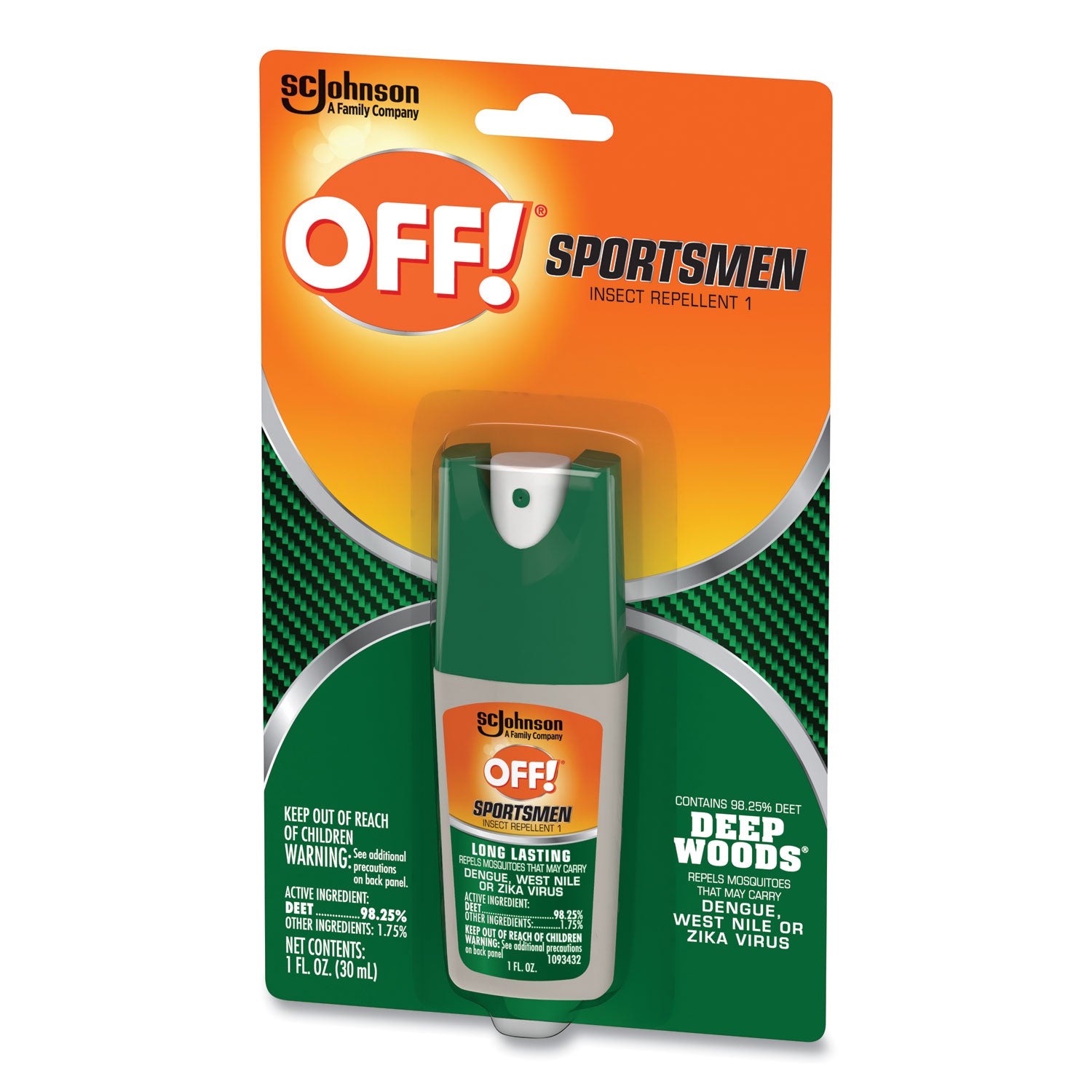 Deep Woods Sportsmen Insect Repellent, 1 oz Spray Bottle
