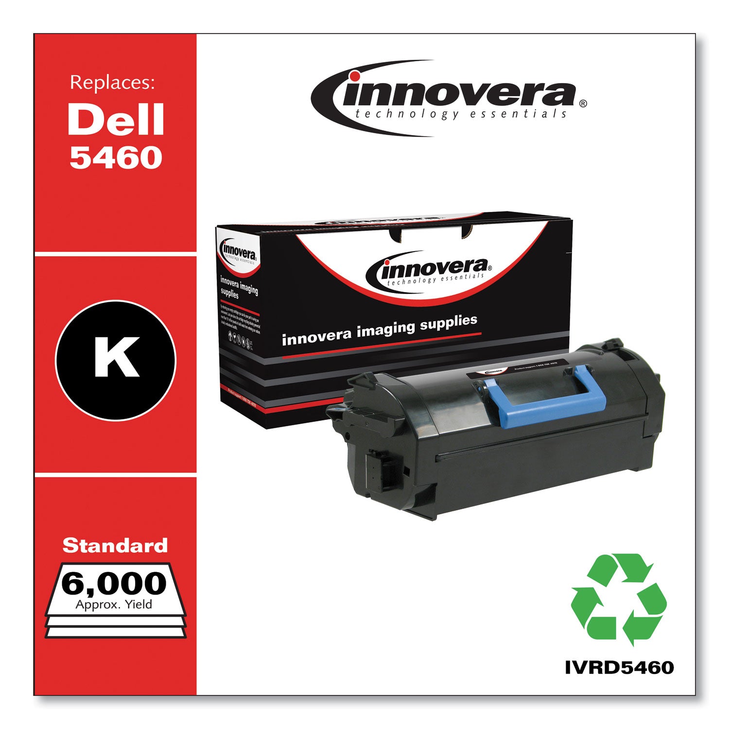 Remanufactured Black Toner, Replacement for 331-9797, 6,000 Page-Yield, Ships in 1-3 Business Days