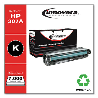 Remanufactured Black Toner, Replacement for 307A (CE740A), 7,000 Page-Yield