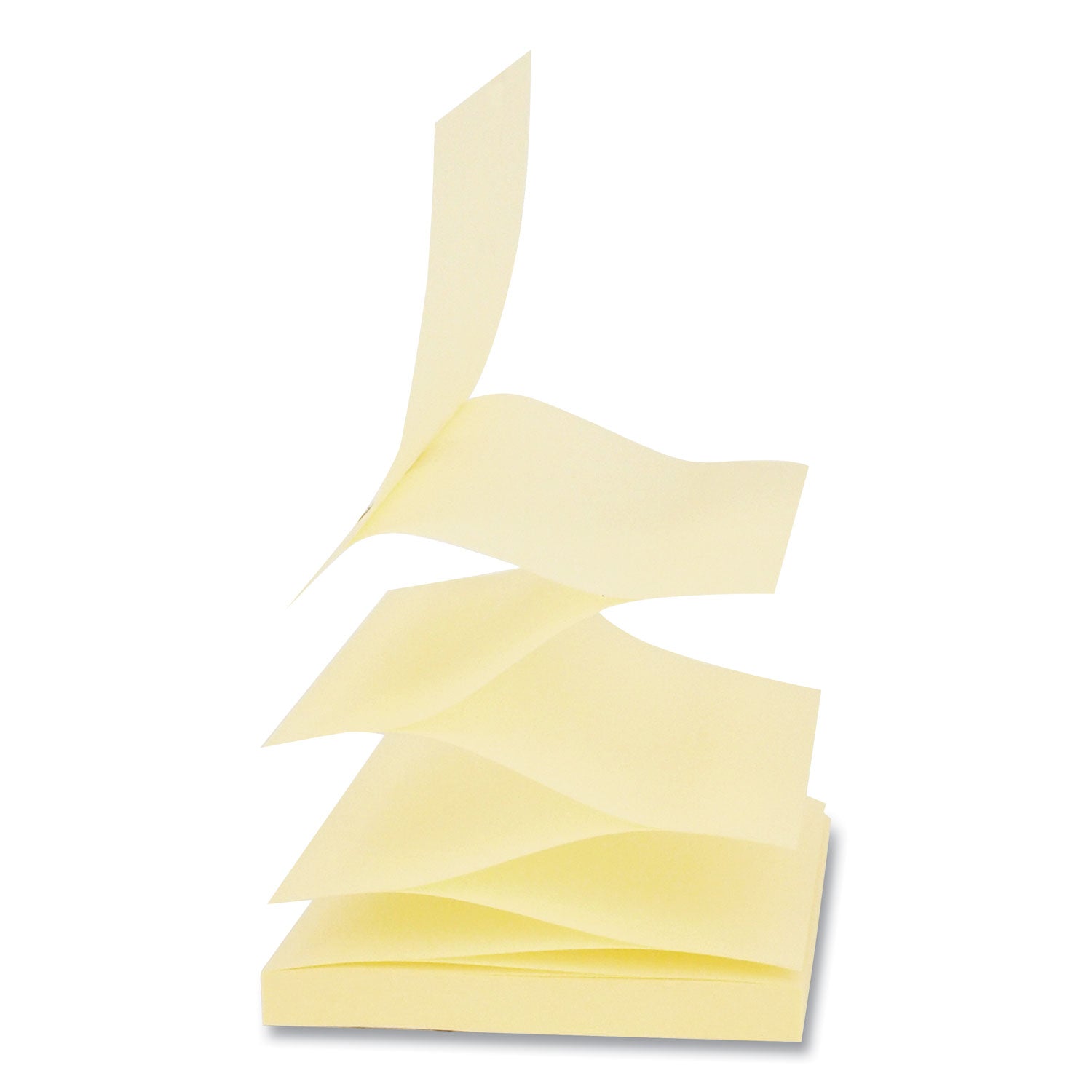 fan-folded-self-stick-pop-up-note-pads-cabinet-pack-3-x-3-yellow-90-sheets-pad-24-pads-pack_unv35694 - 5