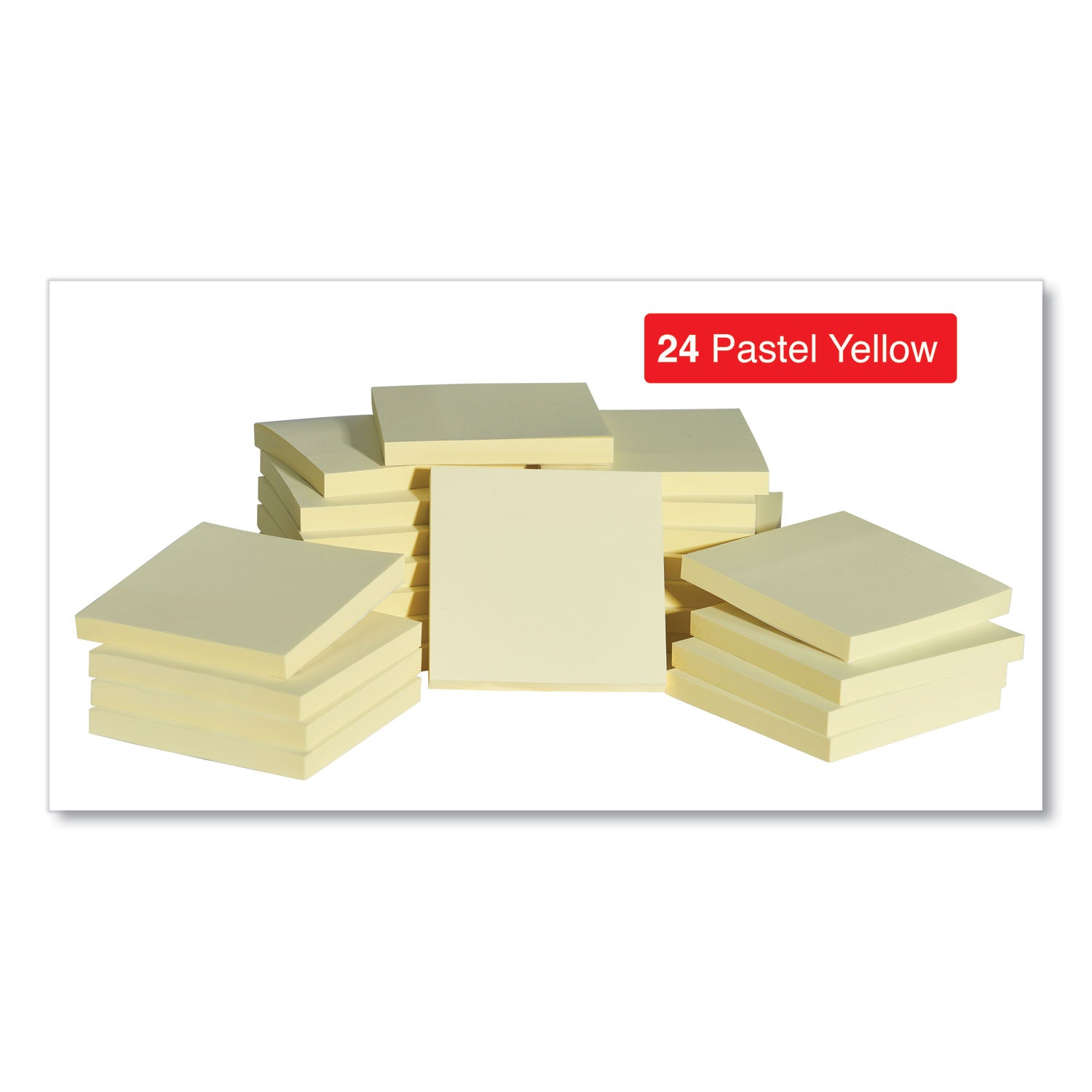 self-stick-note-pad-cabinet-pack-3-x-3-yellow-90-sheets-pad-24-pads-pack_unv35693 - 4