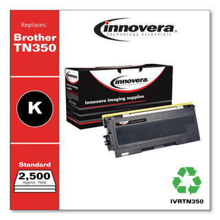 Remanufactured Black Toner, Replacement for TN350, 2,500 Page-Yield