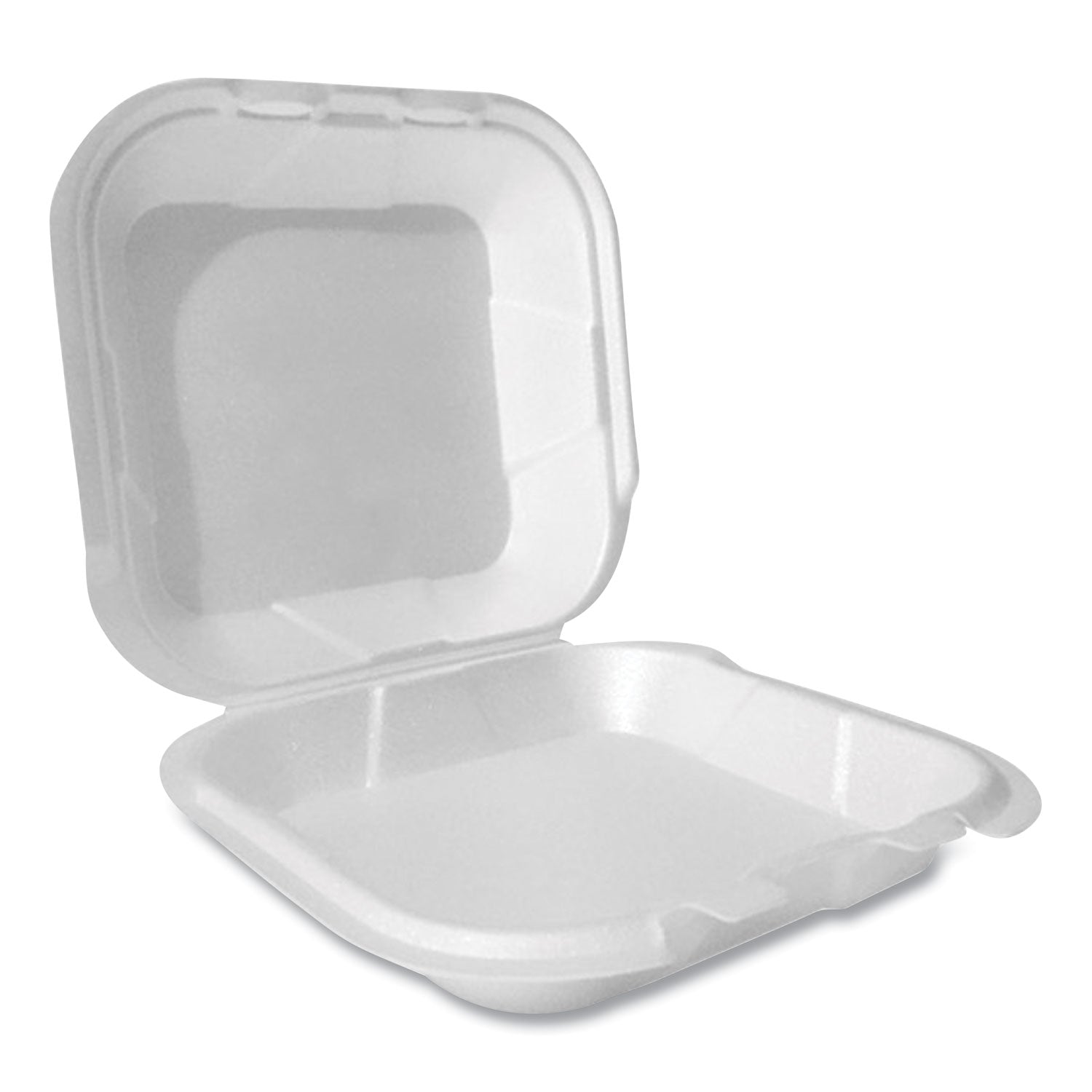 foam-hinged-lid-container-secure-two-tab-latch-poly-bag-8-x-856-x-276-white-100-sleeve-2-sleeves-bag-1-bag-pack_pst12091 - 1