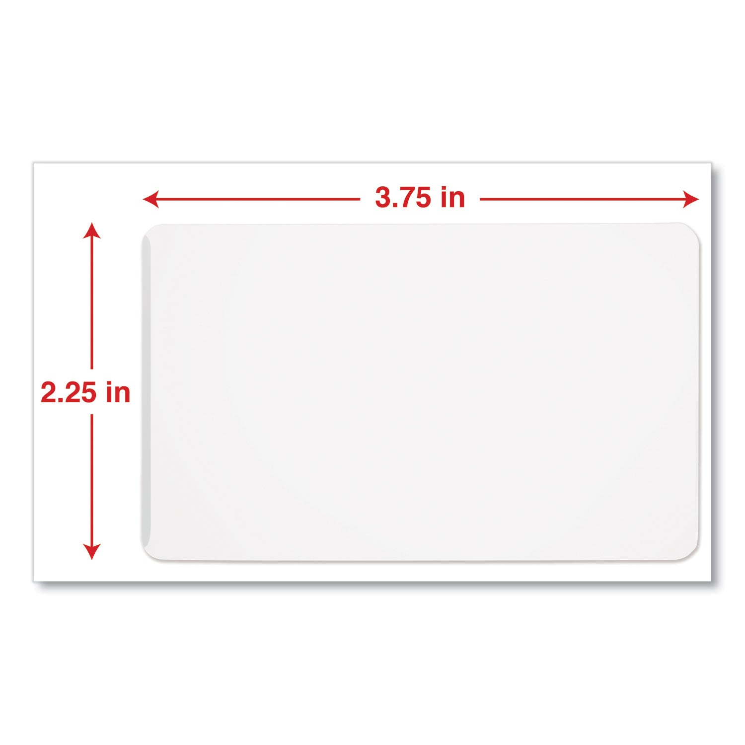 Laminating Pouches, 5 mil, 3.75" x 2.25", Gloss Clear, 100/Box - 
