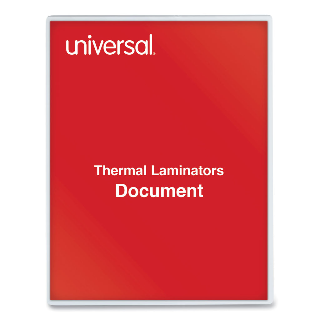 Laminating Pouches, 3 mil, 9" x 11.5", Gloss Clear, 25/Pack