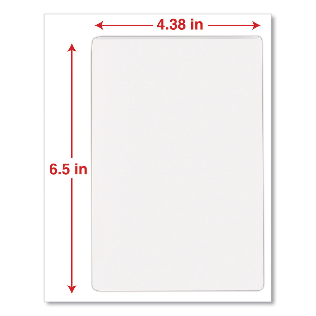 Laminating Pouches, 5 mil, 6.5" x 4.38", Gloss Clear, 100/Box - 