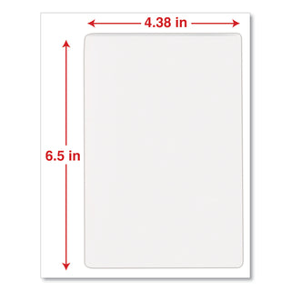 Laminating Pouches, 5 mil, 6.5" x 4.38", Gloss Clear, 100/Box - 