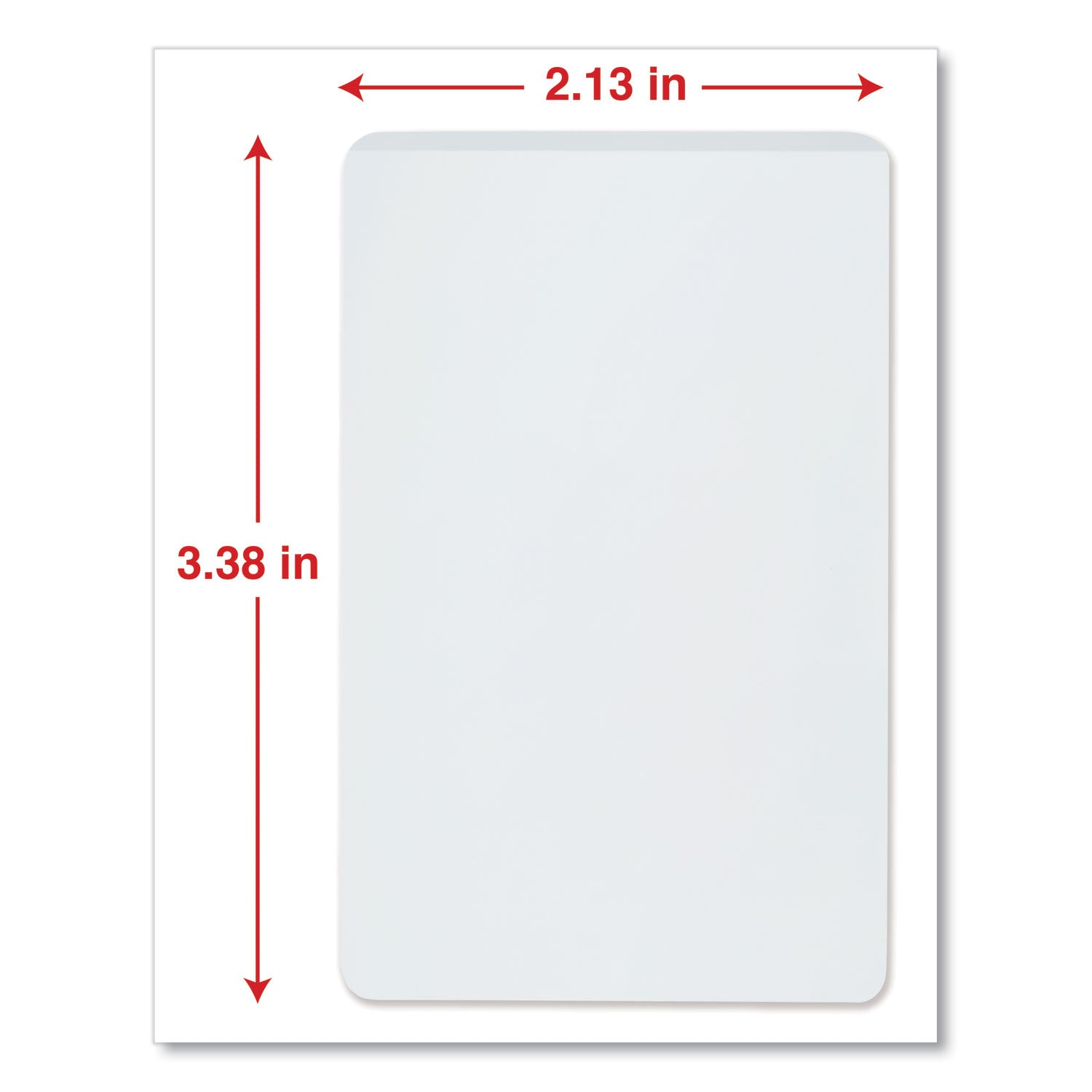 Laminating Pouches, 5 mil, 2.13" x 3.38", Gloss Clear, 25/Pack - 