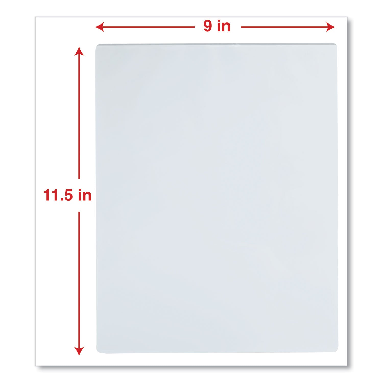 Laminating Pouches, 3 mil, 9" x 11.5", Gloss Clear, 25/Pack