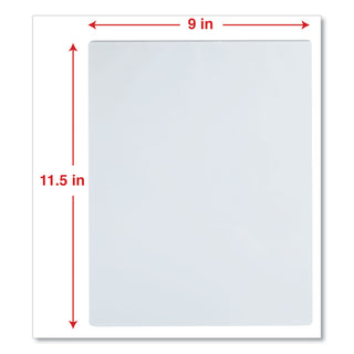 Laminating Pouches, 3 mil, 9" x 11.5", Gloss Clear, 25/Pack