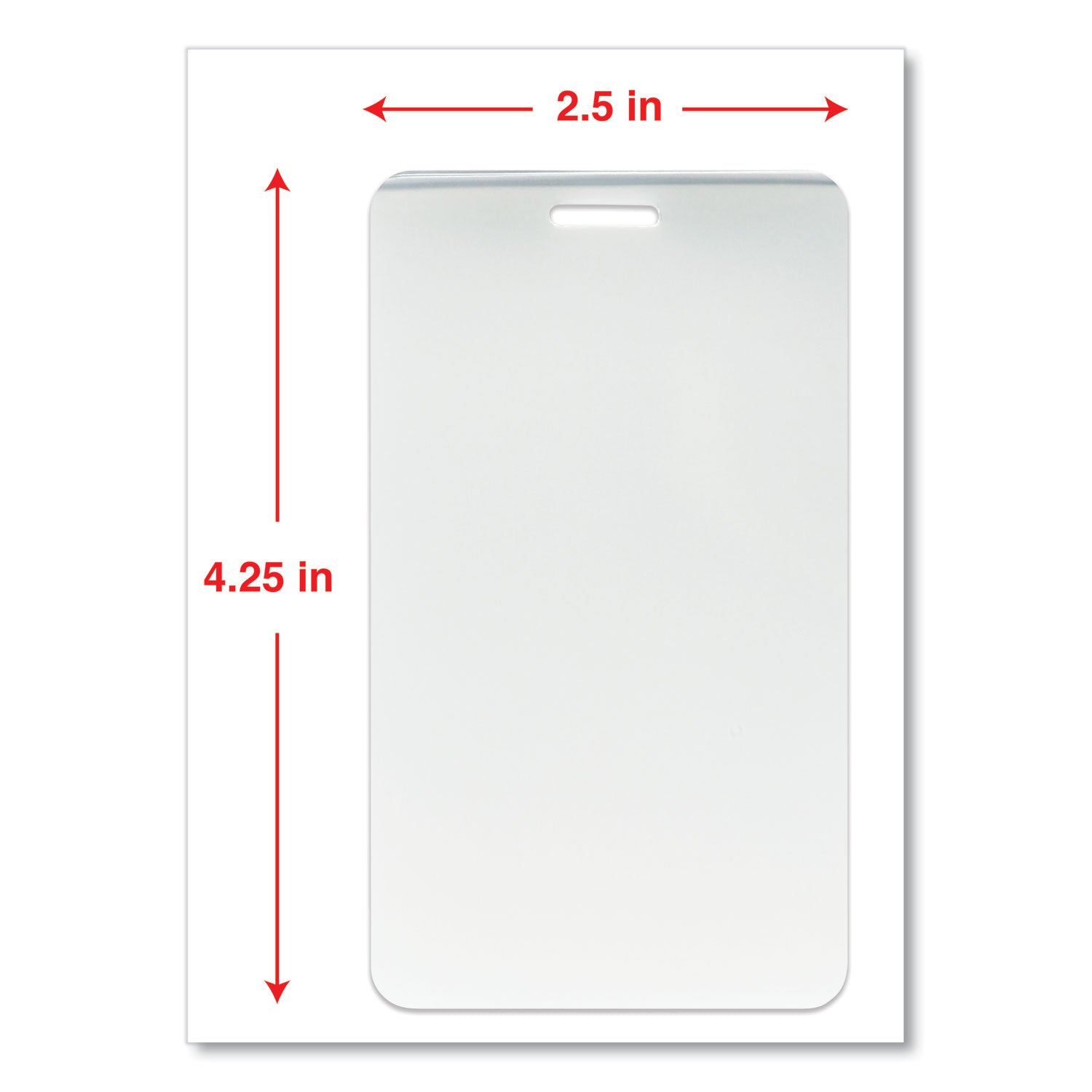 Laminating Pouches, 5 mil, 2.5" x 4.25", Gloss Clear, 25/Pack