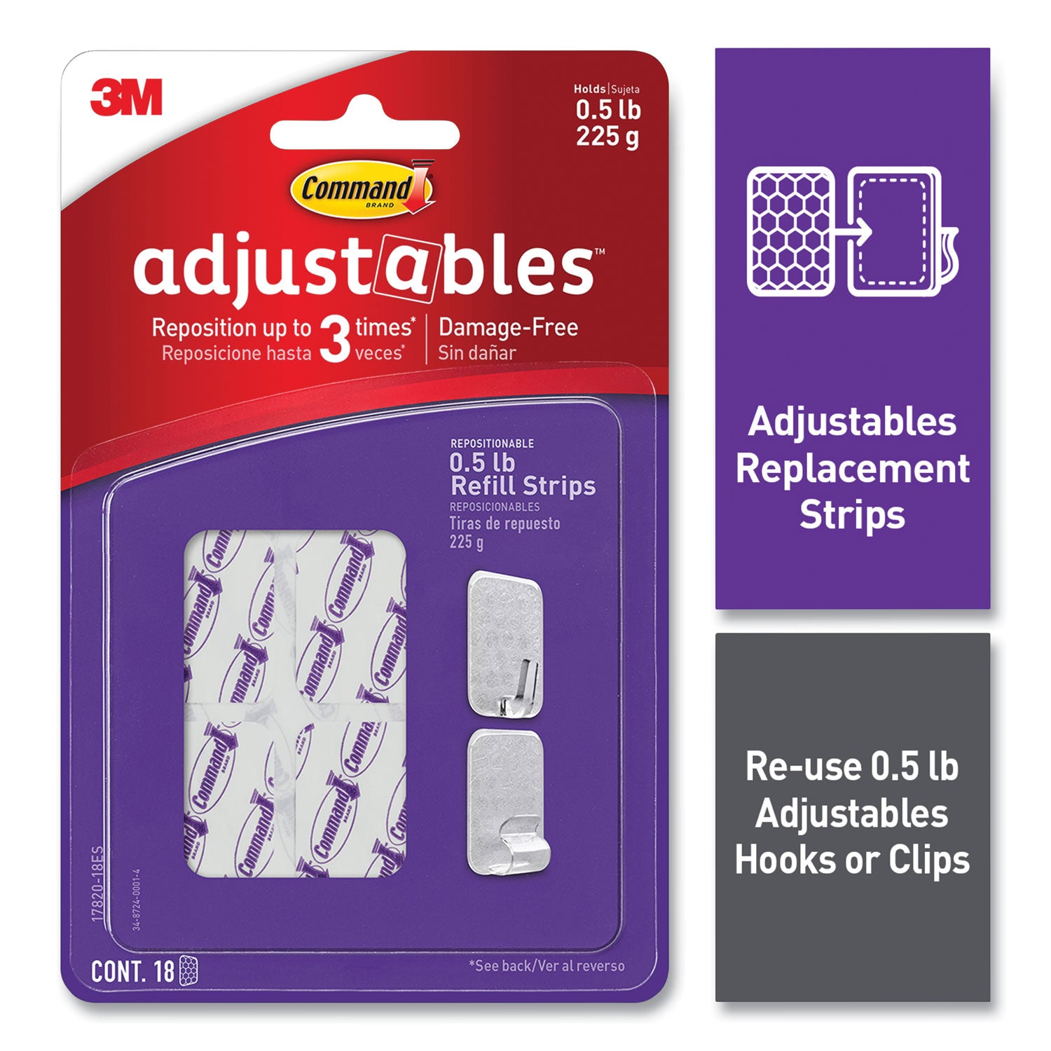 adjustables-repositionable-mini-refill-strips-holds-up-to-05-lb-103-x-132-white-18-strips_mmm1782018es - 3