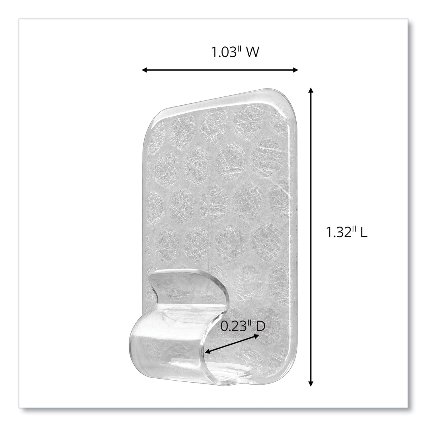 adjustables-repositionable-mini-clips-plastic-white-05-lb-capacity-14-clips-and-30-strips_mmm17840clr14es - 2
