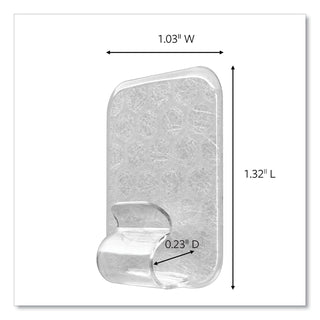 adjustables-repositionable-mini-clips-plastic-white-05-lb-capacity-14-clips-and-30-strips_mmm17840clr14es - 2