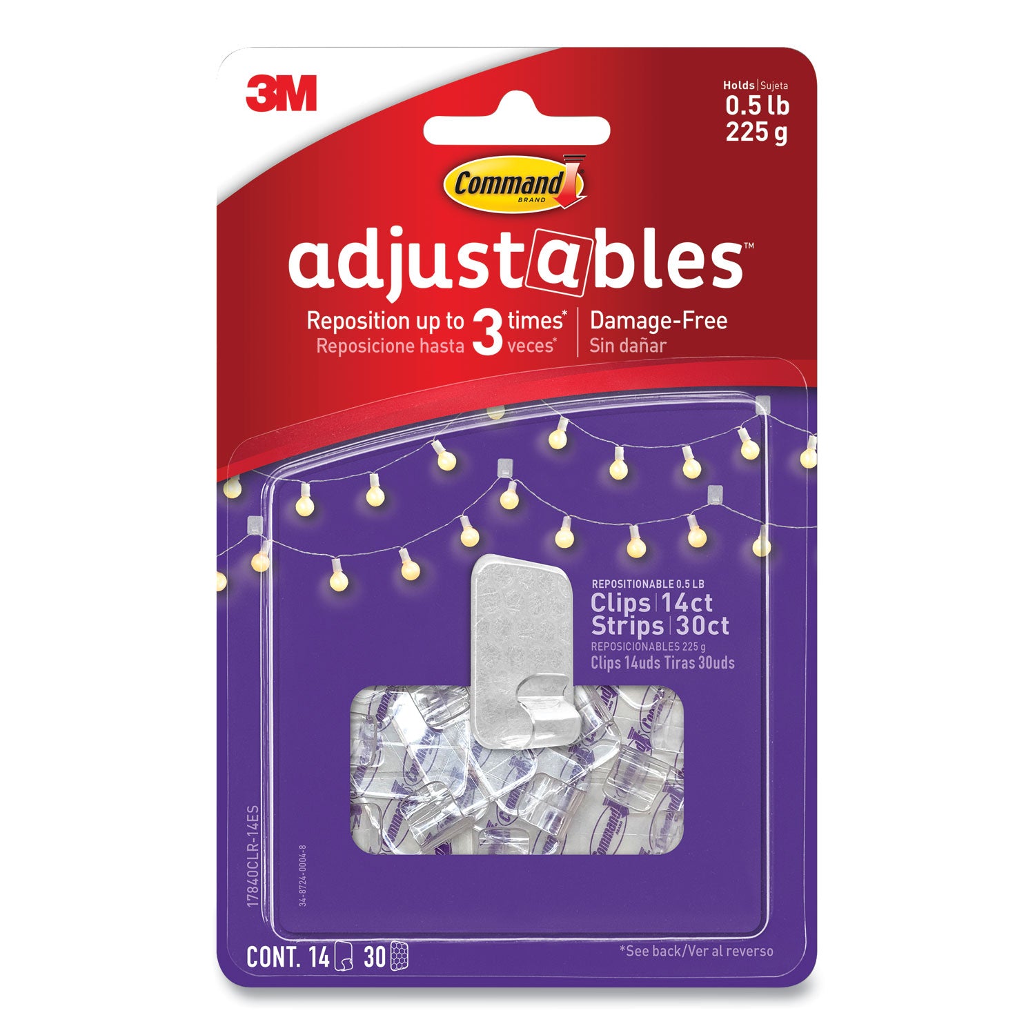 adjustables-repositionable-mini-clips-plastic-white-05-lb-capacity-14-clips-and-30-strips_mmm17840clr14es - 5