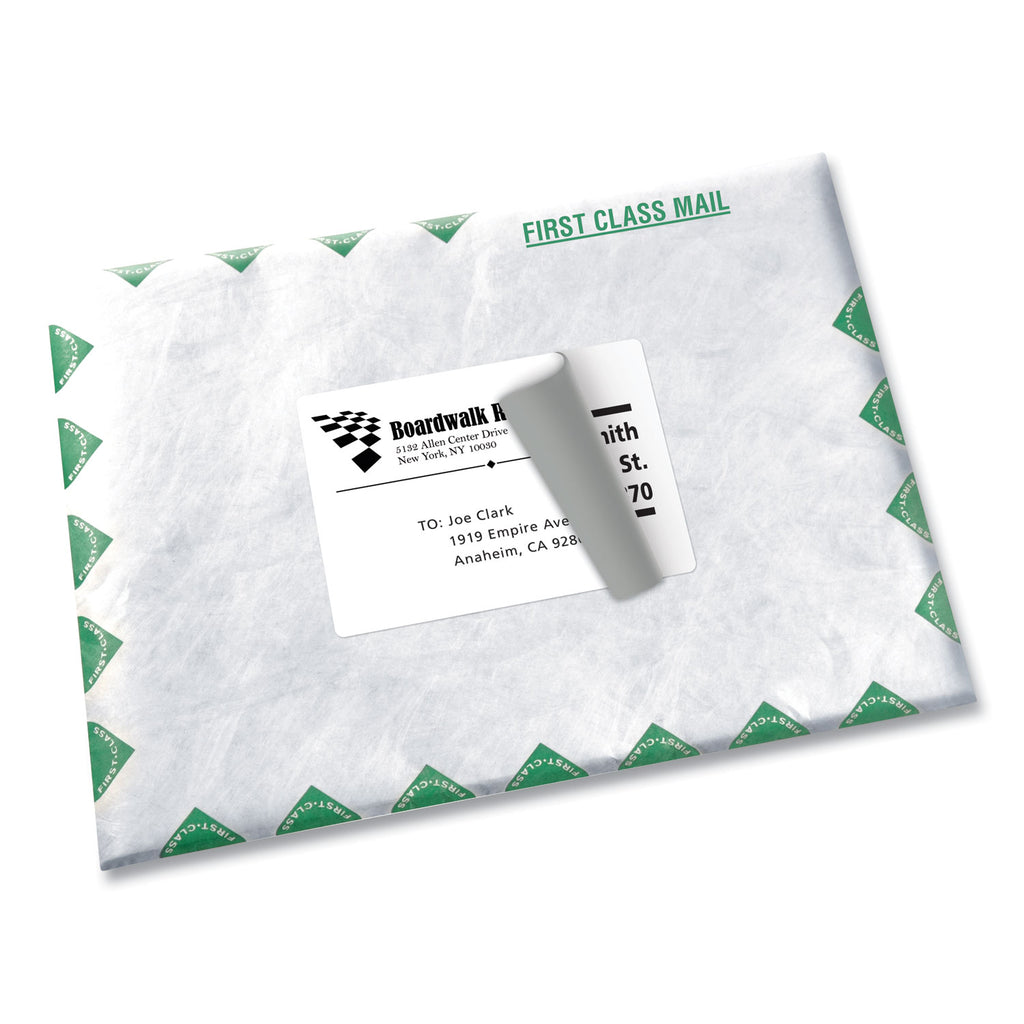Shipping Labels w/ TrueBlock Technology, Laser Printers, 3.5 x 5, White, 4/Sheet, 100 Sheets/Box