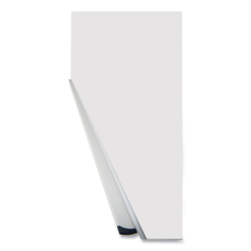 Deluxe Melamine Dry Erase Board, 72 x 48, Melamine White Surface, Silver Anodized Aluminum Frame - 
