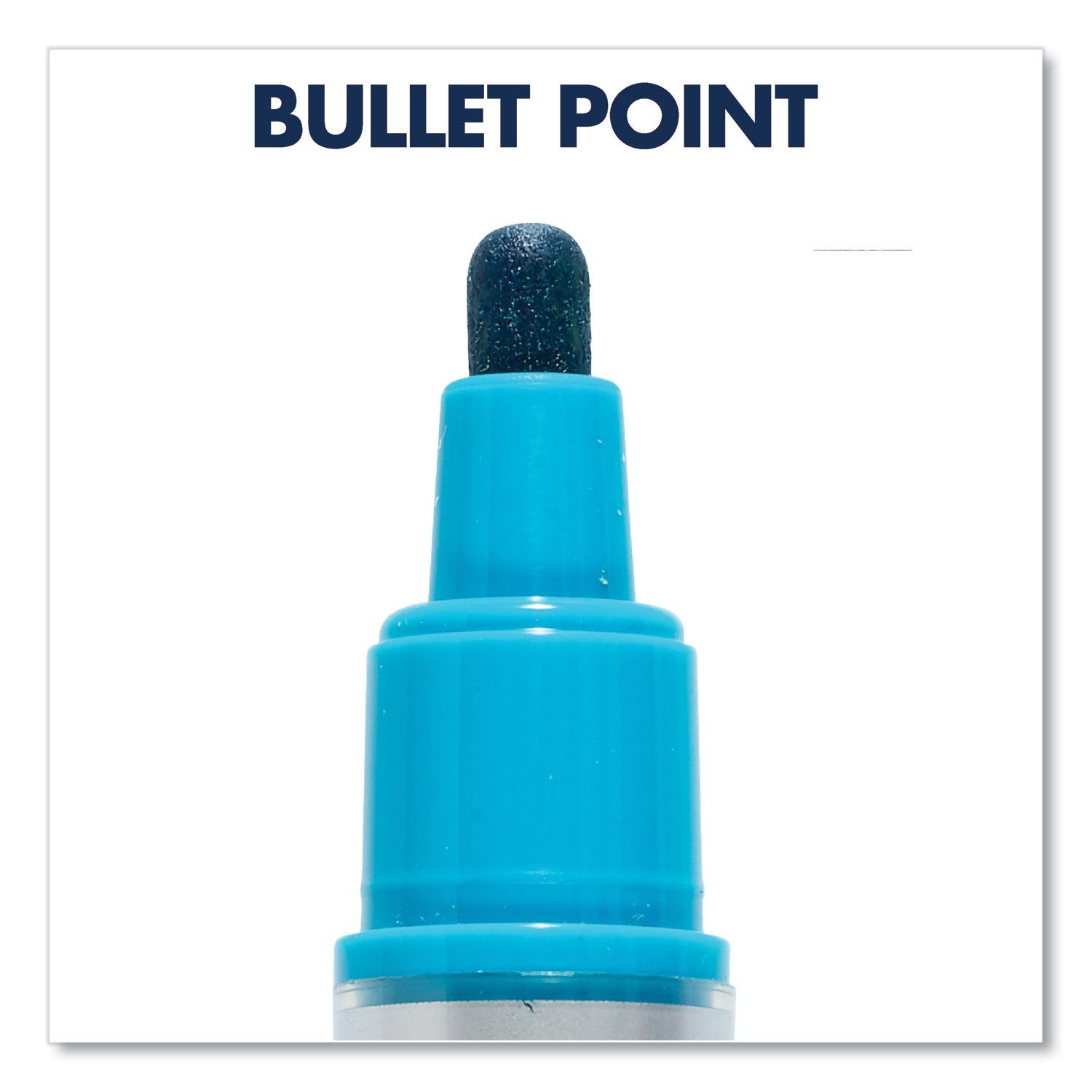 Premium Glass Board Dry Erase Marker, Medium Bullet Tip, Assorted Colors, 6/Pack