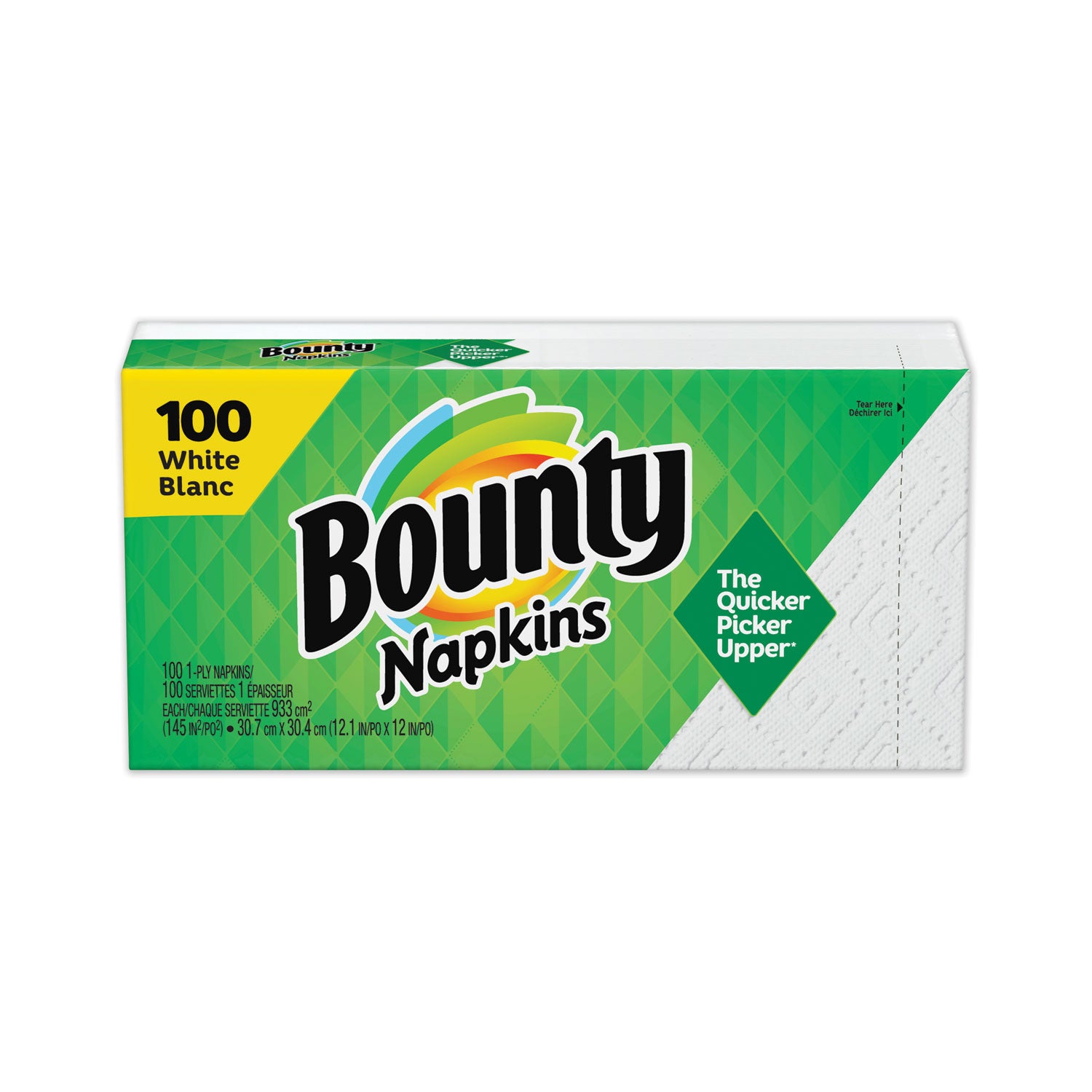 Quilted Napkins, 1-Ply, 12.1 x 12, White, 100/Pack - 1