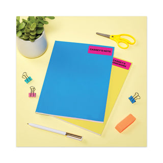 High-Visibility Permanent Laser ID Labels, 1 x 2.63, Neon Magenta, 750/Pack