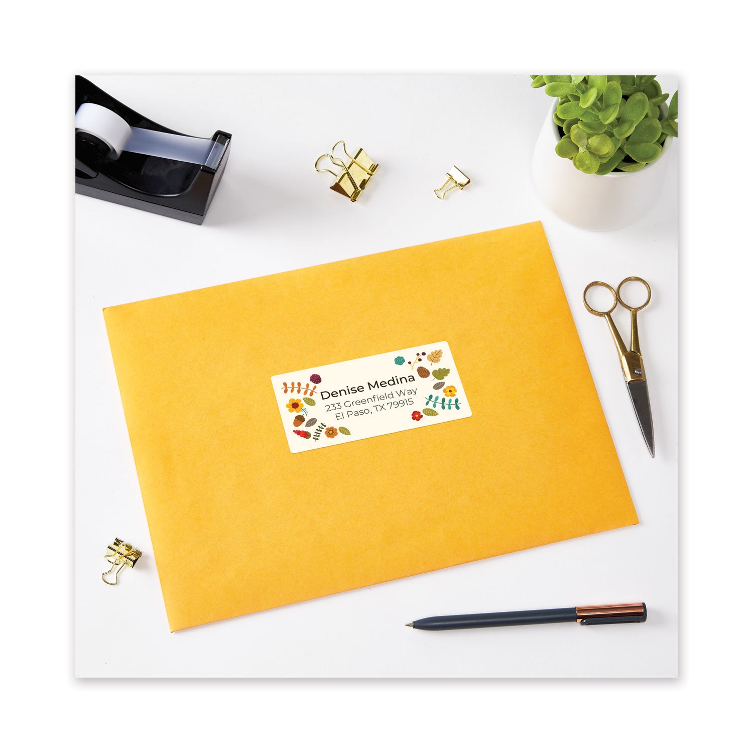 Waterproof Shipping Labels with TrueBlock and Sure Feed, Laser Printers, 2 x 4, White, 10/Sheet, 50 Sheets/Pack