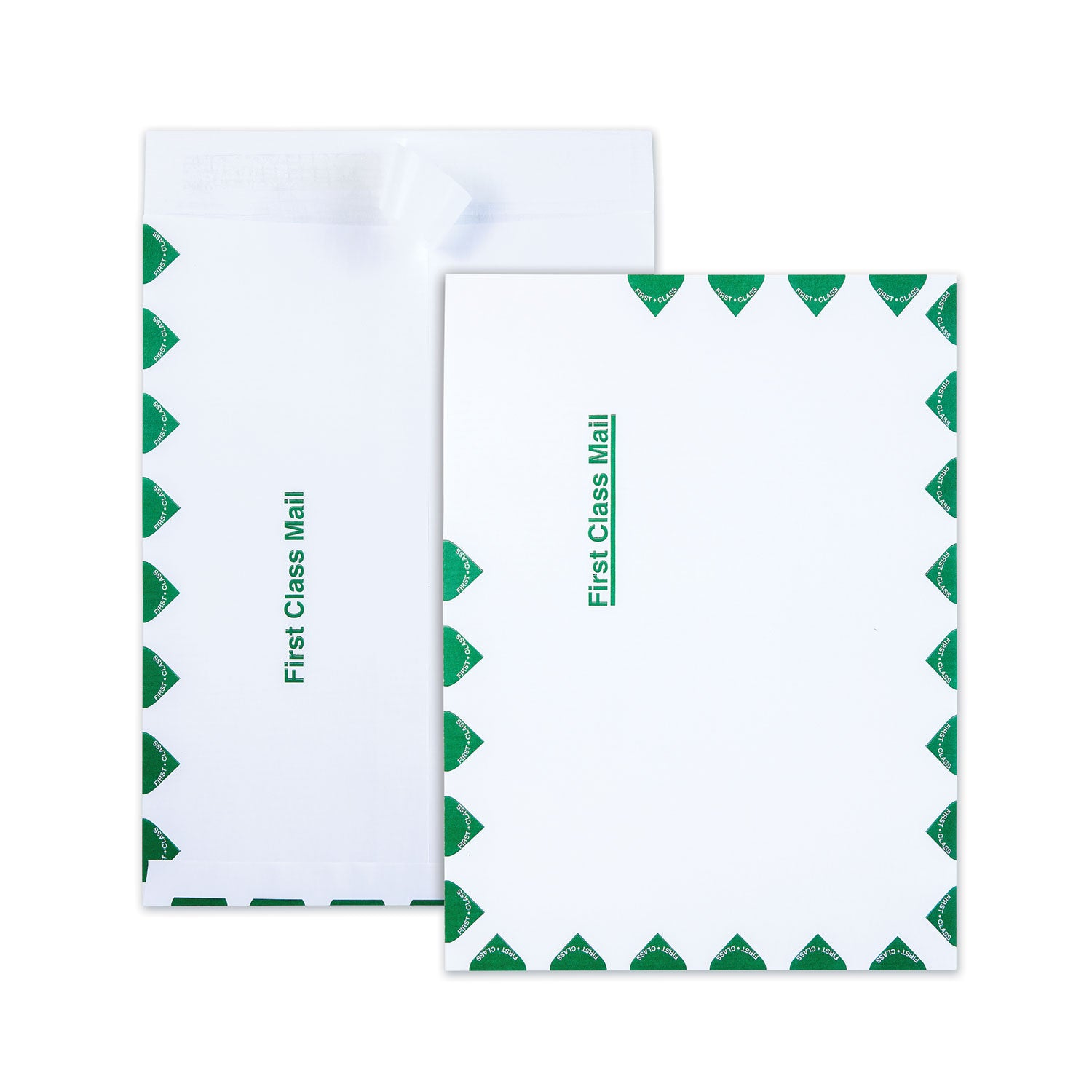 Ship-Lite Envelope, First Class, #10 1/2, Cheese Blade Flap, Redi-Strip Adhesive Closure, 9 x 12, White, 100/Box - 