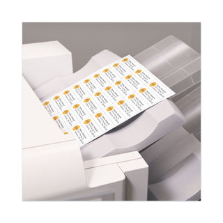 Copier Mailing Labels, Copiers, 1 x 2.81, White, 33/Sheet, 100 Sheets/Box