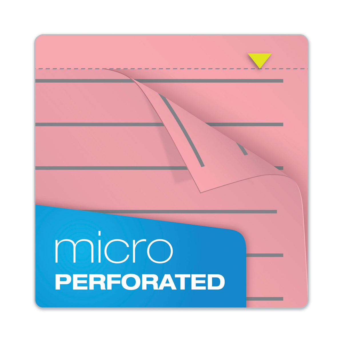 Prism Steno Pads, Gregg Rule, Pink Cover, 80 Pink 6 x 9 Sheets, 4/Pack