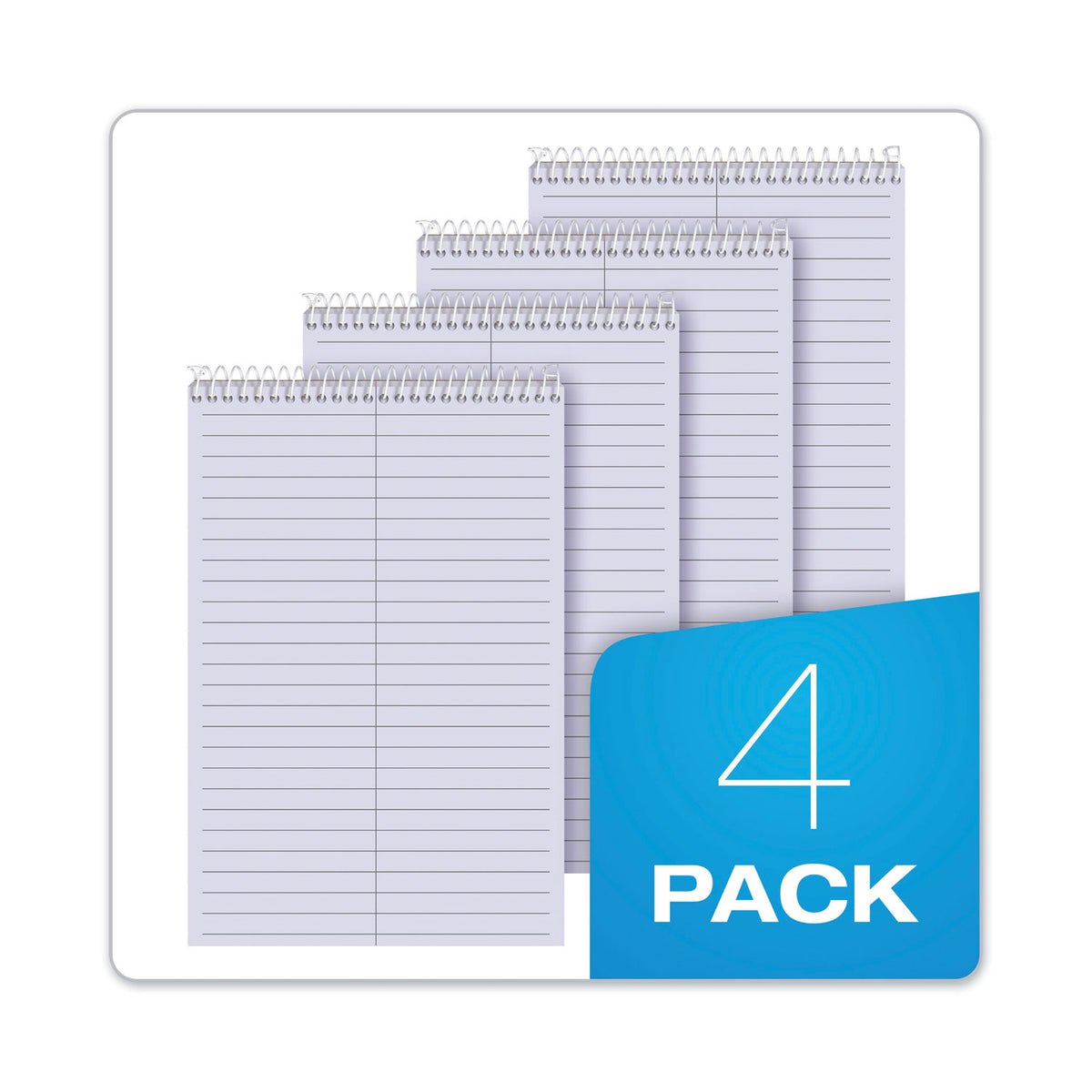 Prism Steno Pads, Gregg Rule, Orchid Cover, 80 Orchid 6 x 9 Sheets, 4/Pack