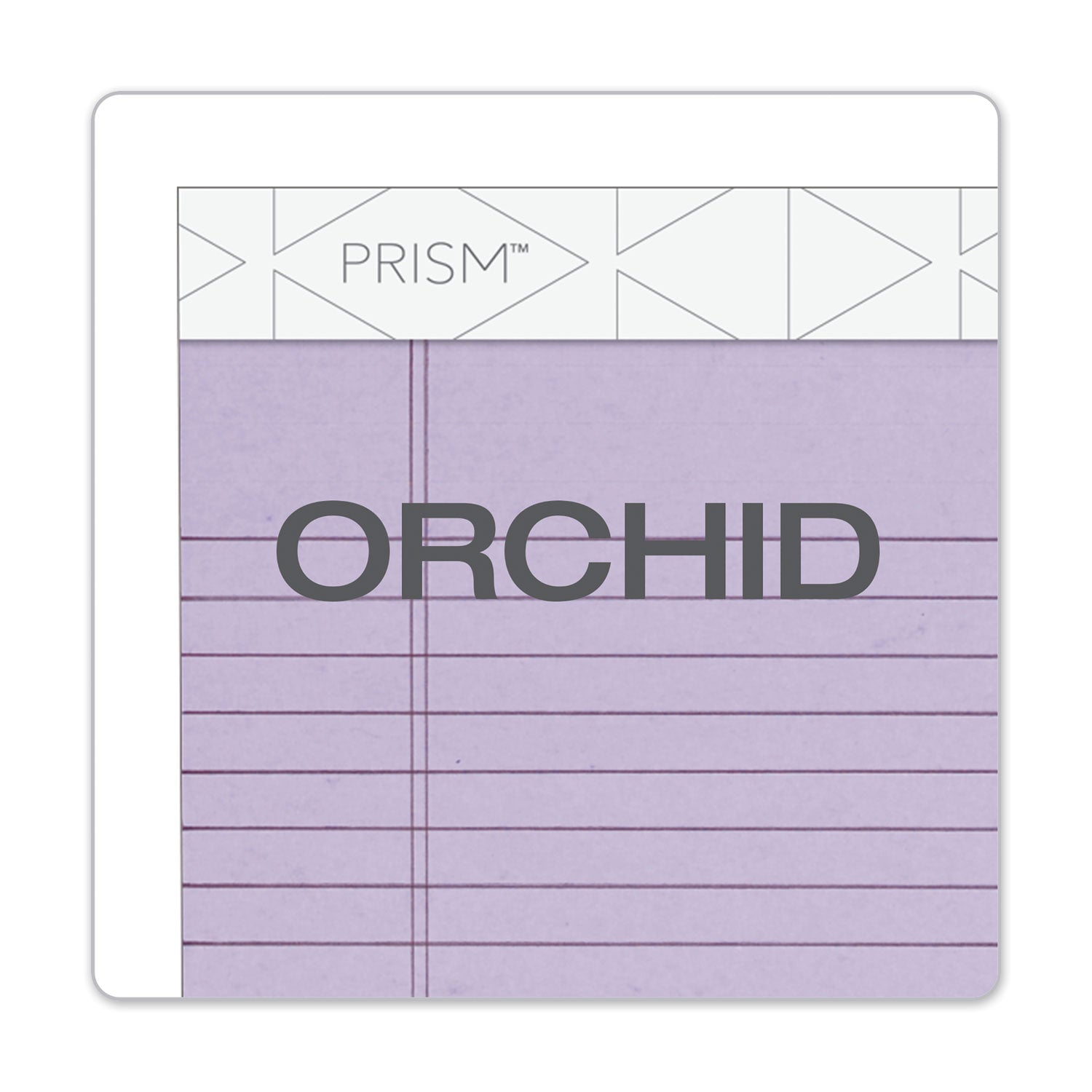 Prism + Colored Writing Pads, Narrow Rule, 50 Pastel Orchid 5 x 8 Sheets, 12/Pack - 2