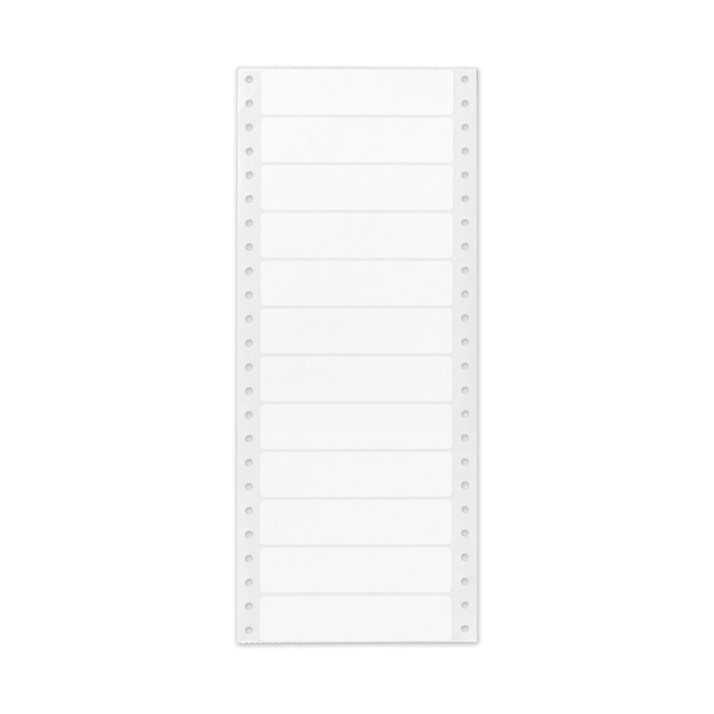 Dot Matrix Printer Mailing Labels, Pin-Fed Printers, 0.94 x 4, White, 5,000/Box - 