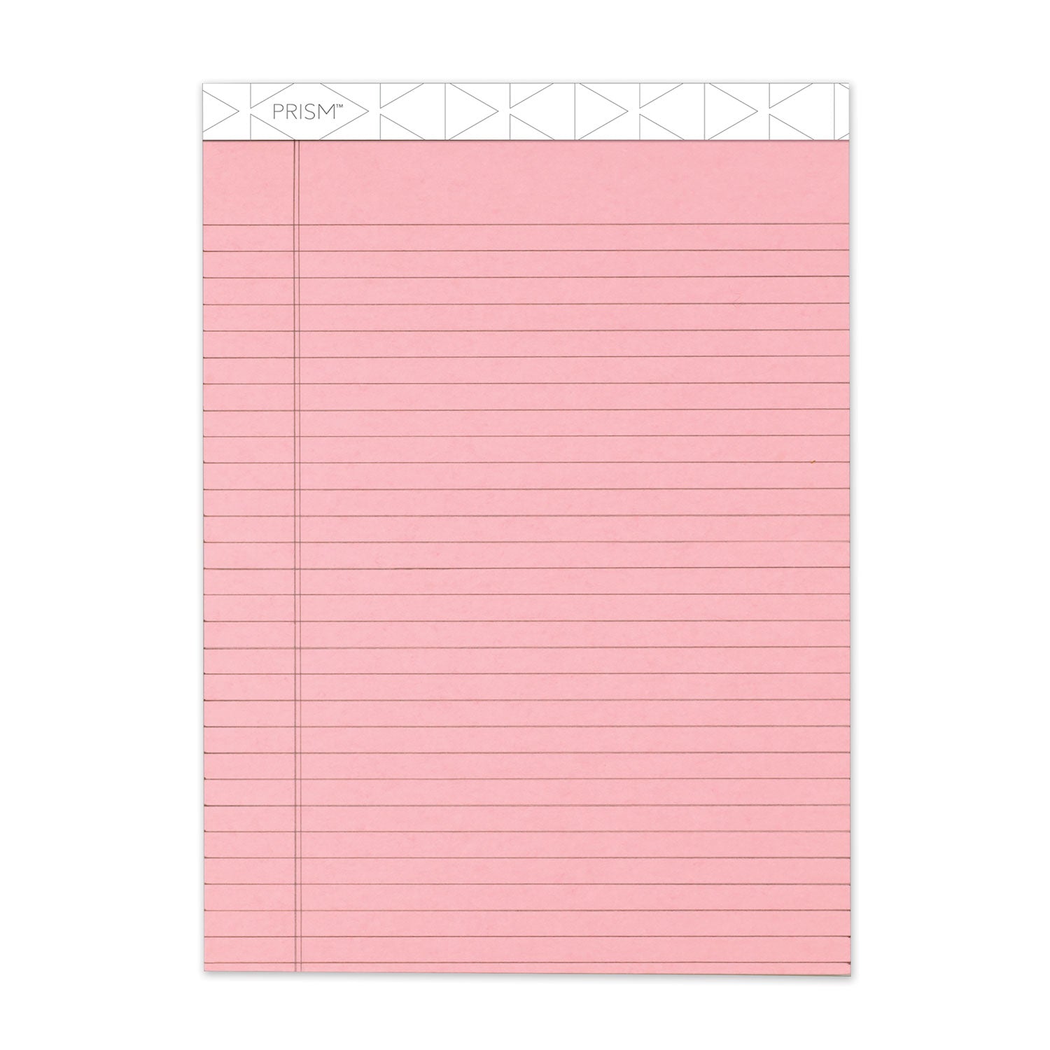 Prism + Colored Writing Pads, Wide/Legal Rule, 50 Pastel Pink 8.5 x 11.75 Sheets, 12/Pack - 