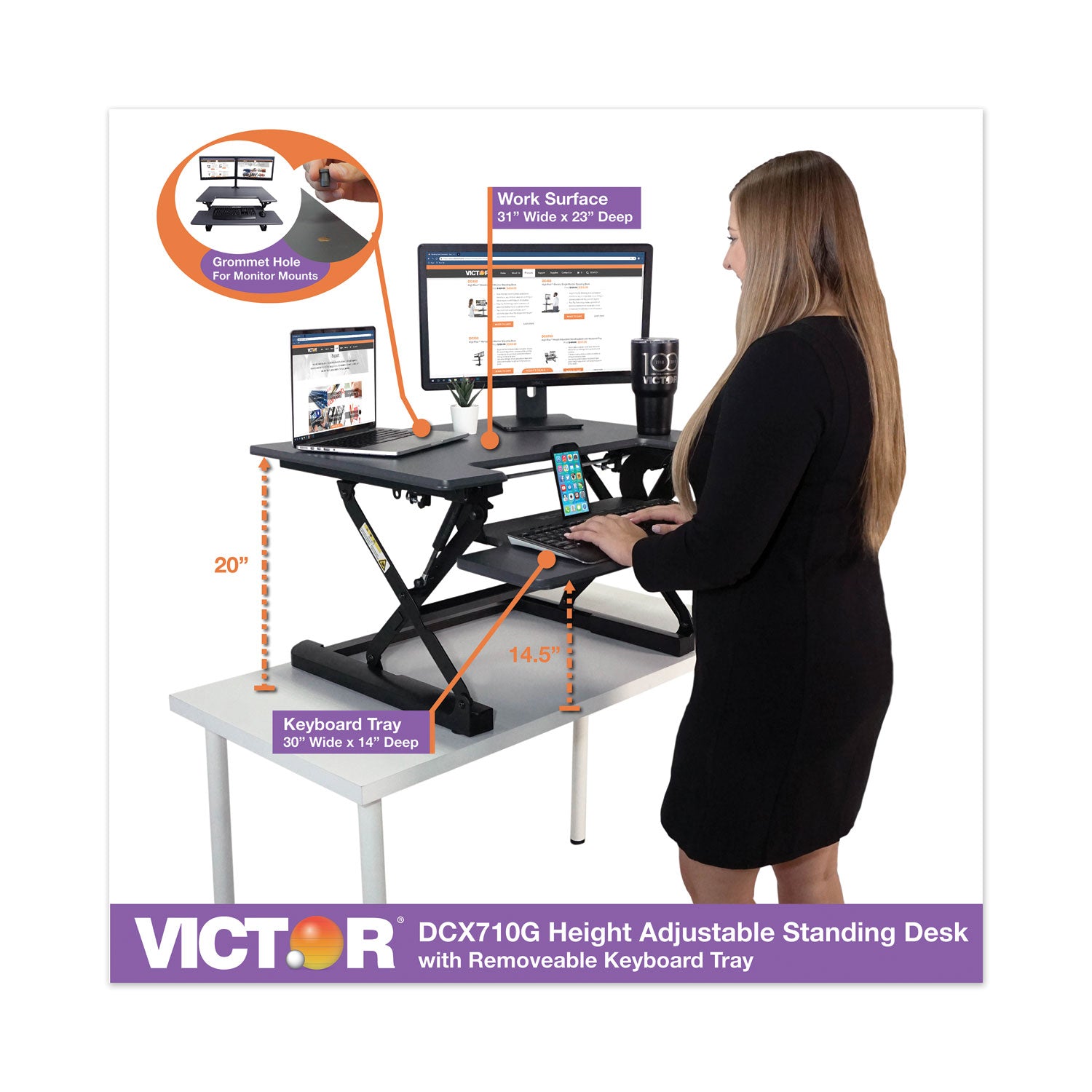 high-rise-height-adjustable-standing-desk-with-keyboard-tray-31-x-3125-x-525-to-20-gray-black_vctdcx710g - 4