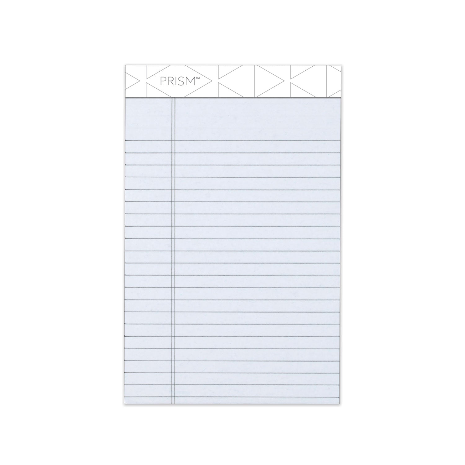 Prism + Colored Writing Pads, Narrow Rule, 50 Pastel Gray 5 x 8 Sheets, 12/Pack - 