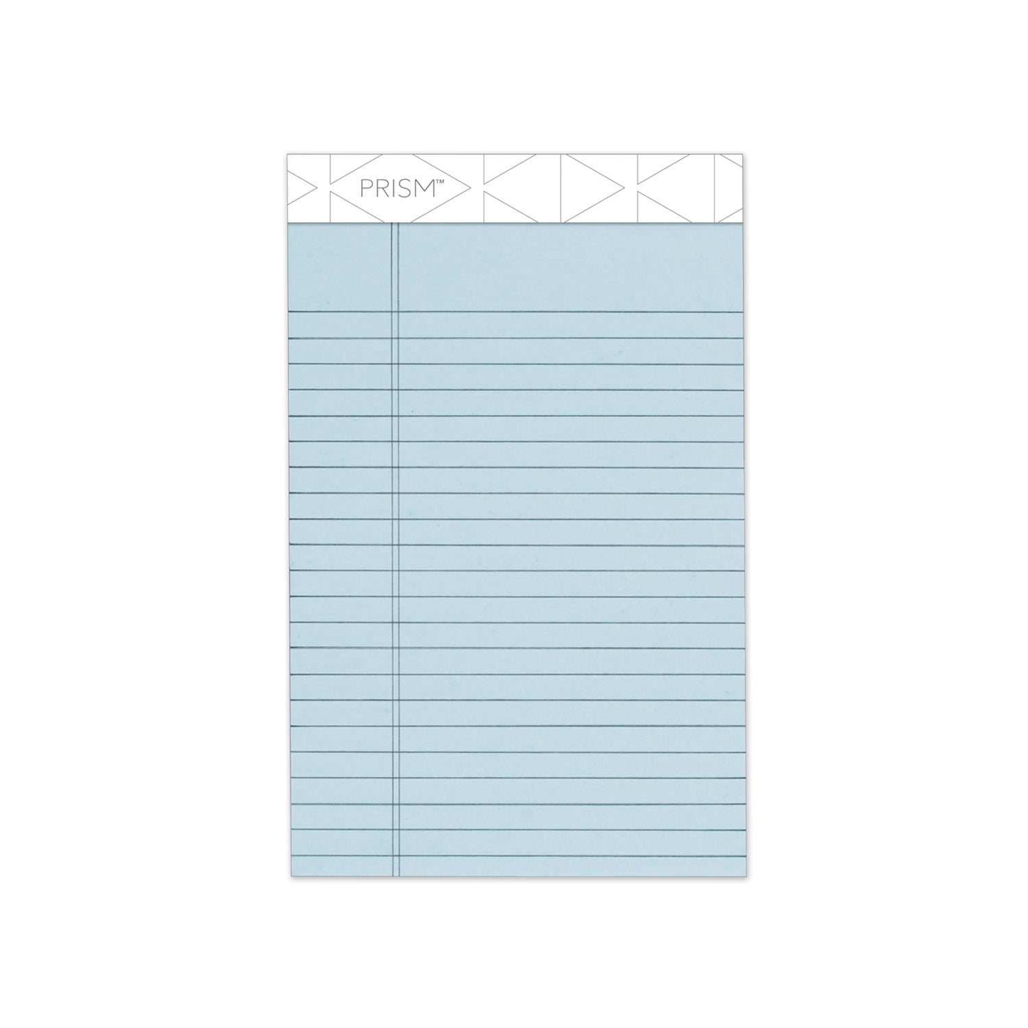 Prism + Colored Writing Pads, Narrow Rule, 50 Pastel Blue 5 x 8 Sheets, 12/Pack - 