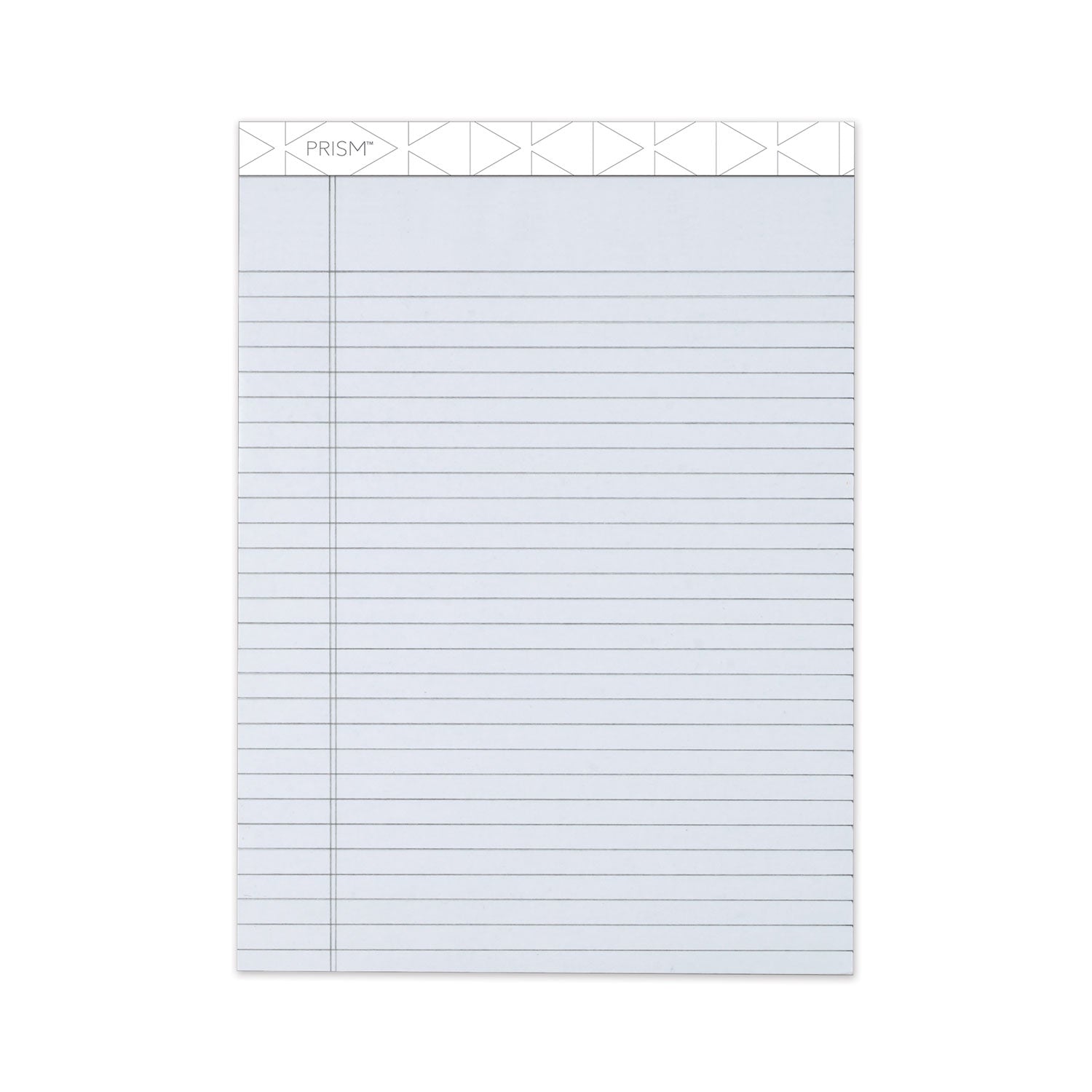 Prism + Colored Writing Pads, Wide/Legal Rule, 50 Pastel Gray 8.5 x 11.75 Sheets, 12/Pack - 