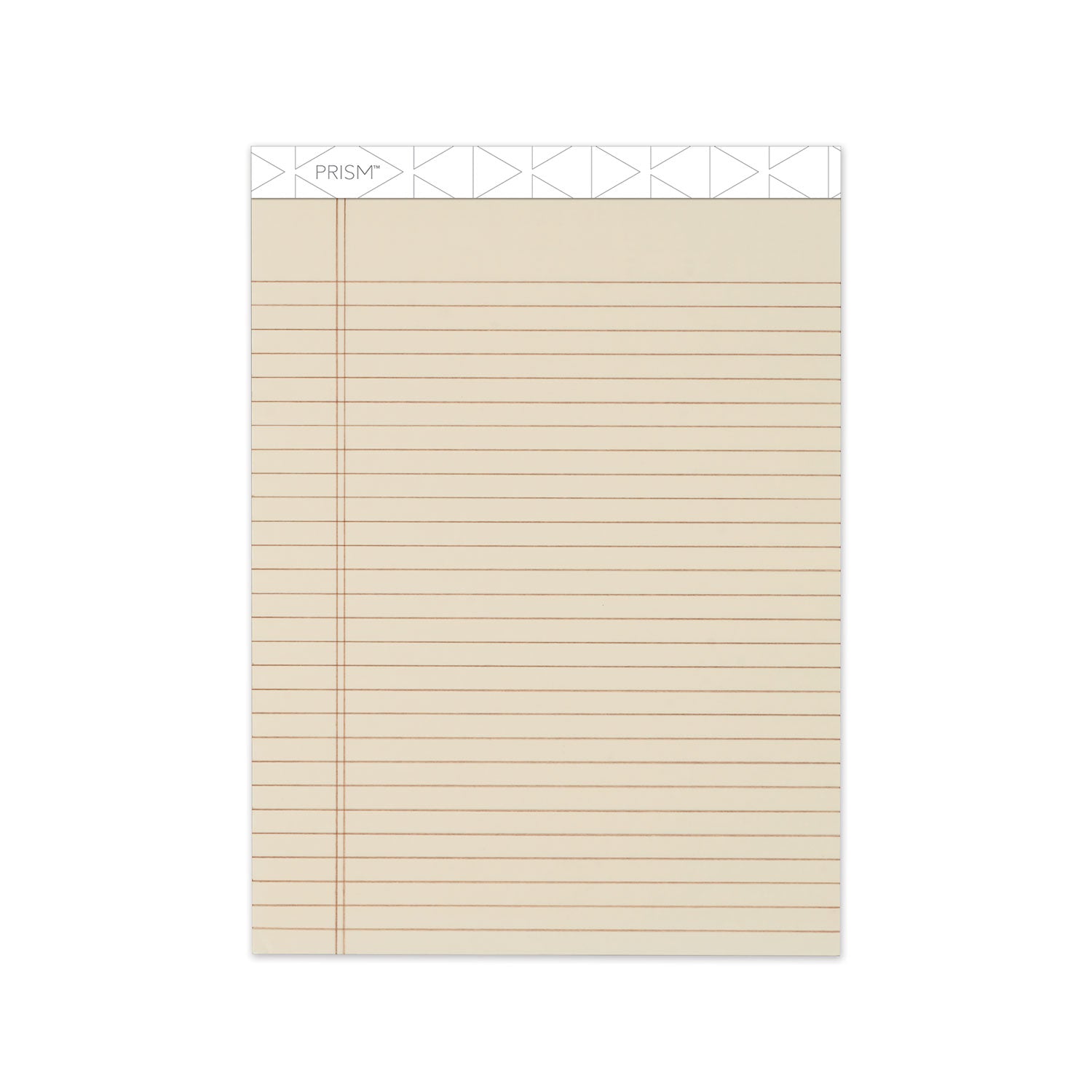 Prism + Colored Writing Pads, Wide/Legal Rule, 50 Pastel Ivory 8.5 x 11.75 Sheets, 12/Pack - 