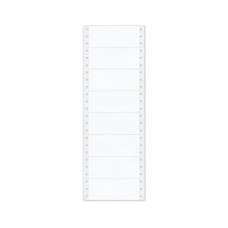 Dot Matrix Printer Mailing Labels, Pin-Fed Printers, 1.44 x 3.5, White, 5,000/Box - 