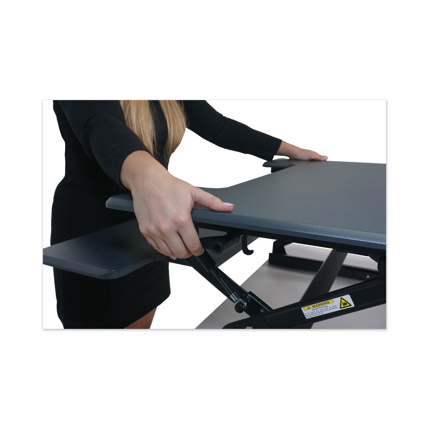 high-rise-height-adjustable-standing-desk-with-keyboard-tray-36-x-3125-x-525-to-20-gray-black_vctdcx760g - 4