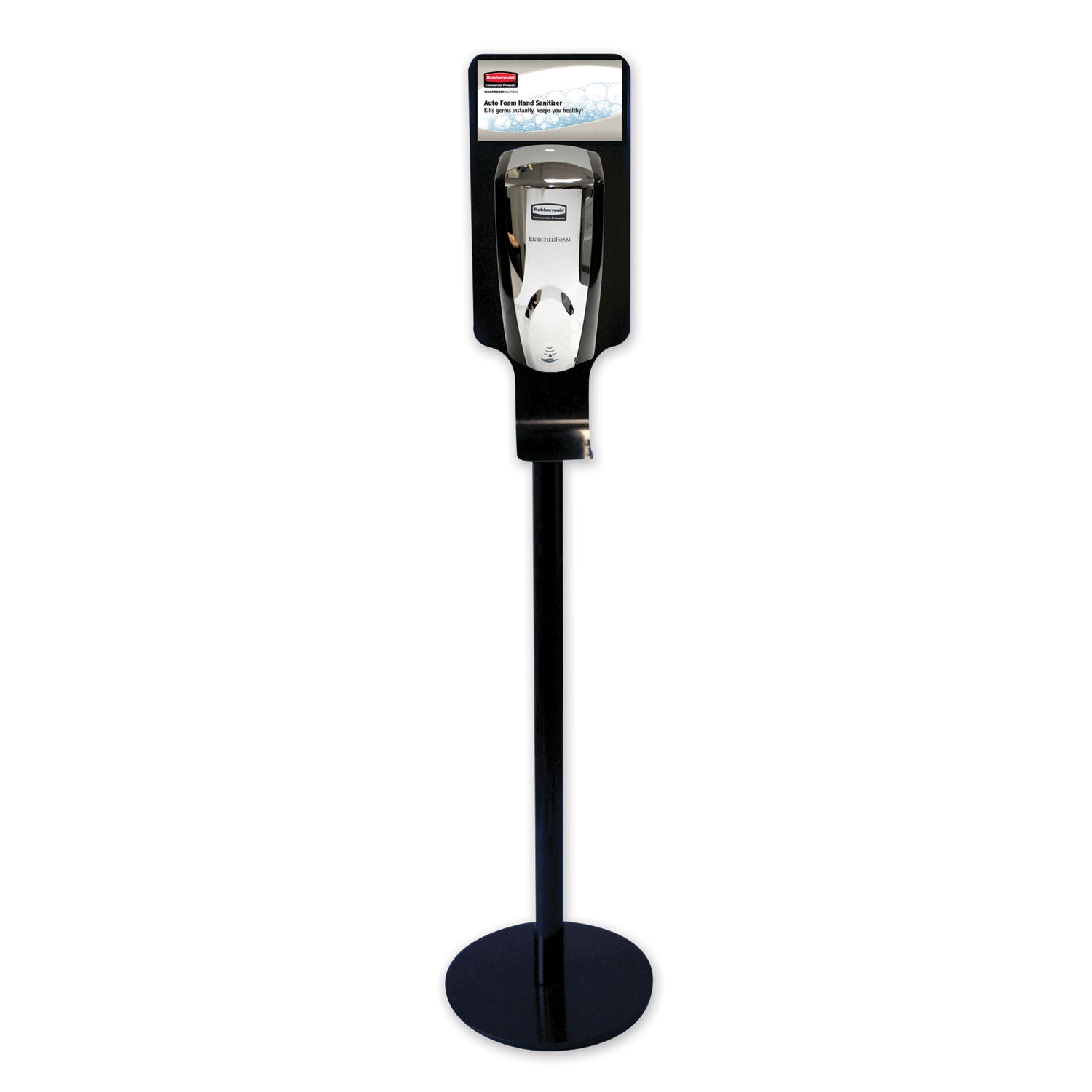 tc-autofoam-touch-free-hand-sanitzer-dispenser-stand-1496-x-1496-x-5887-black_rcp750824 - 1