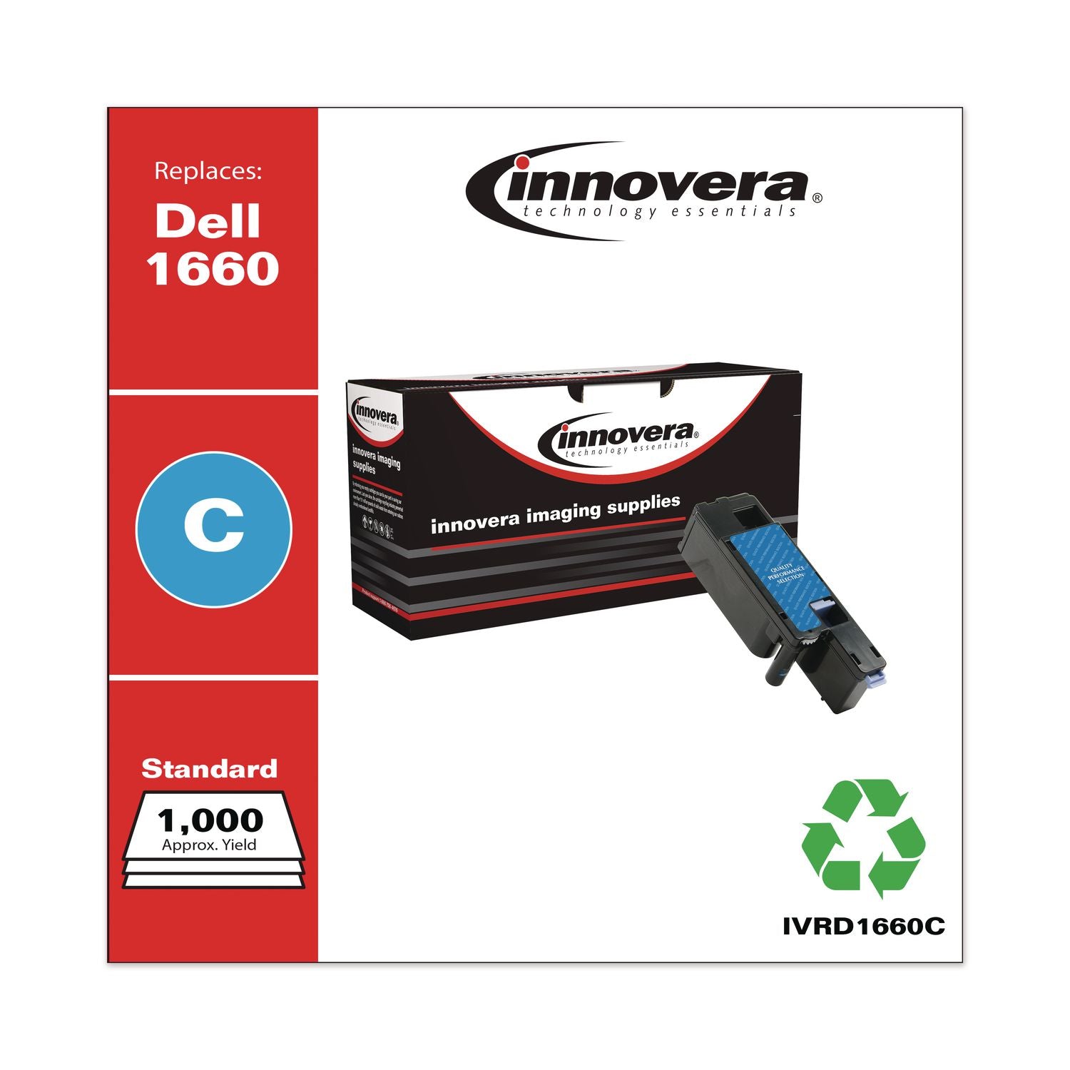 Remanufactured Cyan Toner, Replacement for 332-0400, 1,000 Page-Yield, Ships in 1-3 Business Days