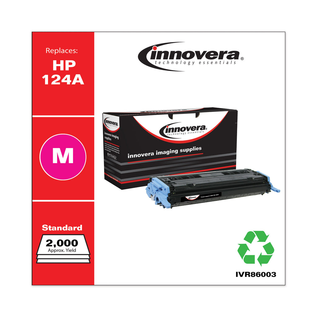 Remanufactured Magenta Toner, Replacement for 124A (Q6003A), 2,000 Page-Yield