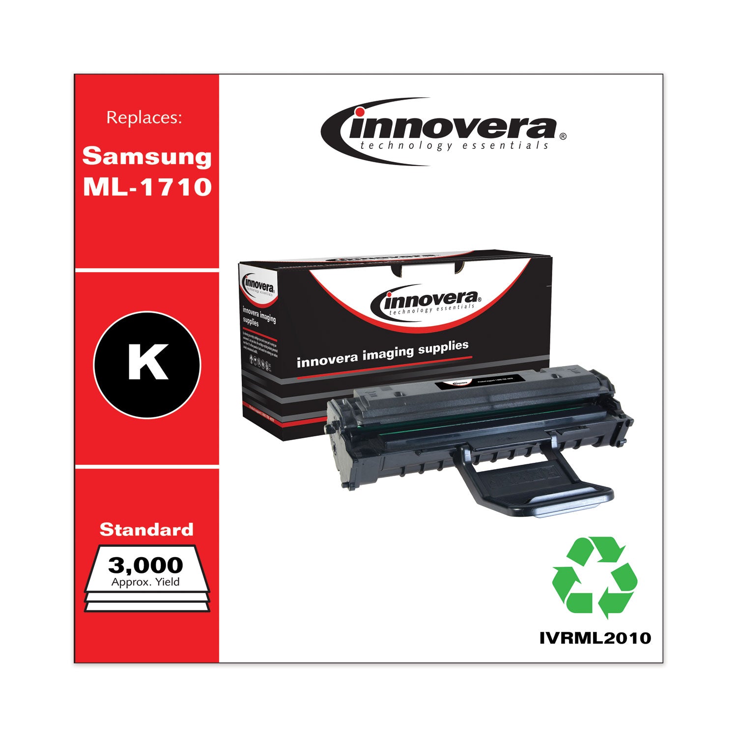 Remanufactured Black Toner, Replacement for ML-2010, 3,000 Page-Yield, Ships in 1-3 Business Days