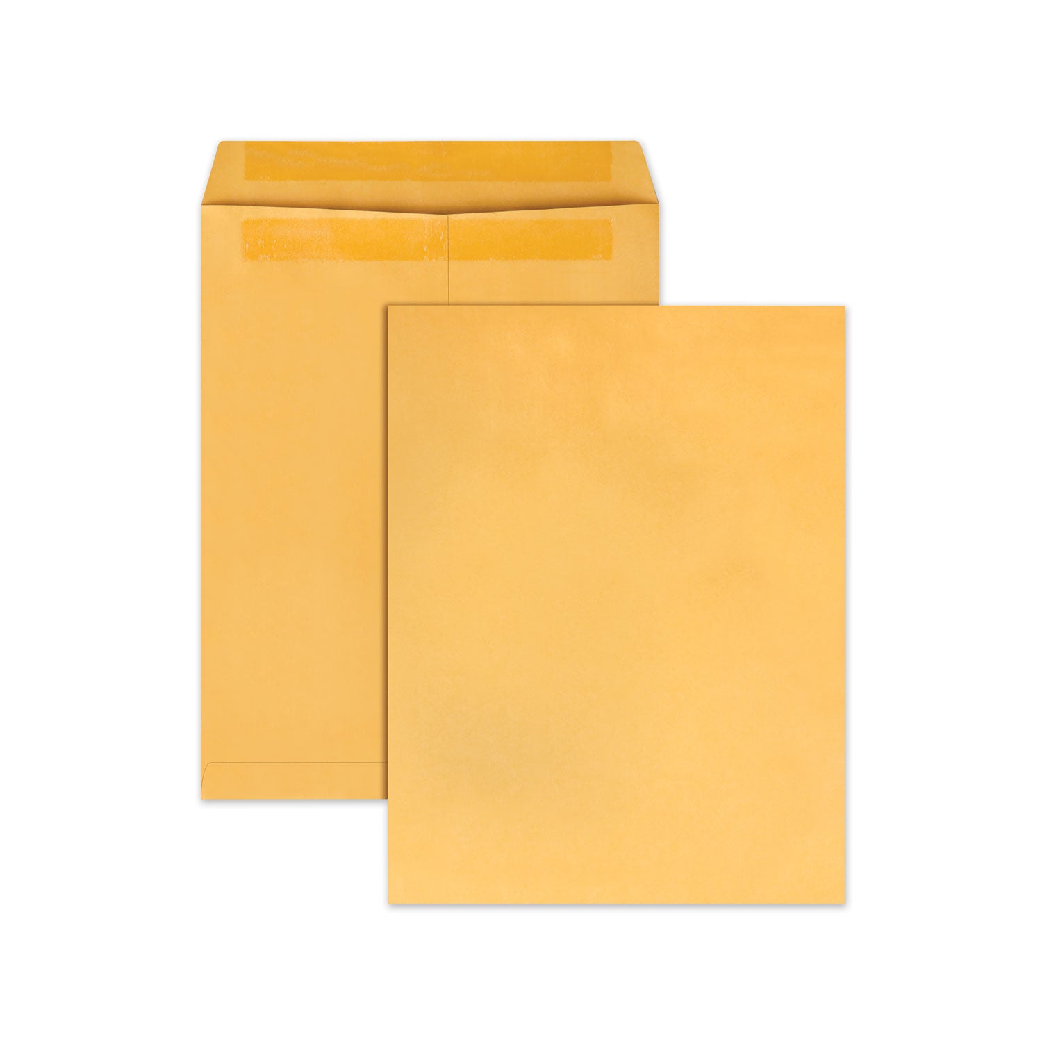 Redi-Seal Catalog Envelope, #13 1/2, Cheese Blade Flap, Redi-Seal Adhesive Closure, 10 x 13, Brown Kraft, 100/Box - 