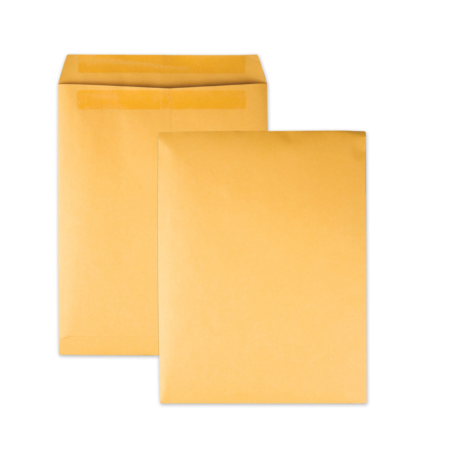 Redi-Seal Catalog Envelope, #12 1/2, Cheese Blade Flap, Redi-Seal Adhesive Closure, 9.5 x 12.5, Brown Kraft, 100/Box - 