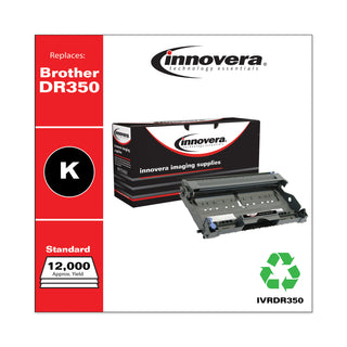 Remanufactured Black Drum Unit, Replacement for DR350, 12,000 Page-Yield, Ships in 1-3 Business Days