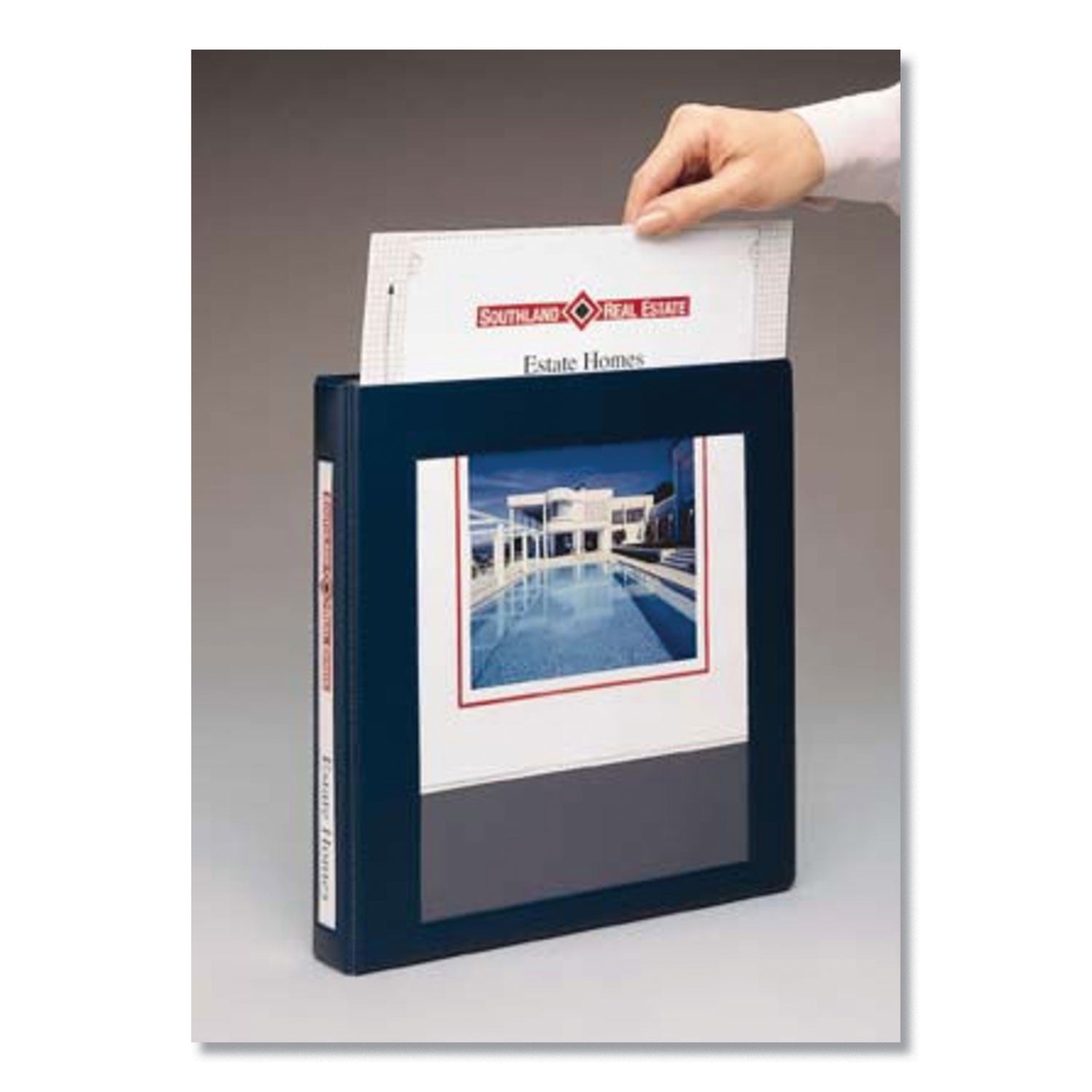 Framed View Heavy-Duty Binders, 3 Rings, 1" Capacity, 11 x 8.5, White - 