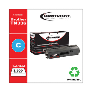 Remanufactured Cyan High-Yield Toner, Replacement for TN336C, 3,500 Page-Yield, Ships in 1-3 Business Days